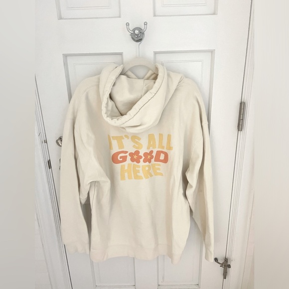 Sunkissed Coconut It’s All Good Here Oversized Hoodie - Picture 2 of 4